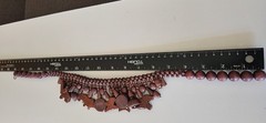 African Animal Bib Necklace Charm Carved Wood Elephant Wolves Brown Tribal Bead