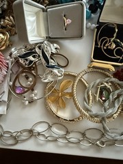 Over 3lbs Of Grandma’s Vintage Costume Jewelry Lot Old & New Basket Included!