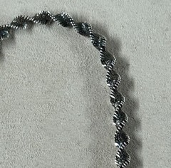VTG FAS Sterling Silver Twisted Chain Necklace 18”