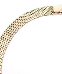 Vintage NANASI 12K Gold Filled Mesh Necklace 47 Grams 15.5 Inch Collar