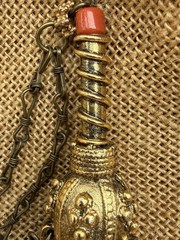 Vintage Yemeni Jewish Amulet Pendant Necklace Coin Charms Tribal