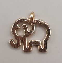 Vintage Style Elephant Charm Lot Pendant Necklace Boho Antique Bronze Silver 6pc