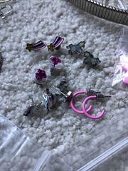 1 Pound + TEAL & SILVERTONED Jewelry Vtg Modern Lot Craft Junk Wearable Resell