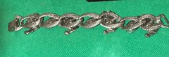 Rare 1950s Selro Selini Dragon Egg Parure Necklace,Earrings,Bracelet Rhinestone