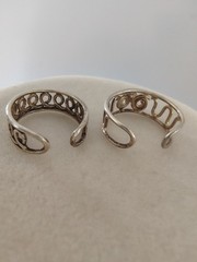 Vintage 925 Sterling Silver Ring Lot 6pc Adjustable Stackable Tested Pinky Toe