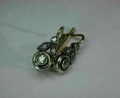 Art Deco Style 2Ct Lab Created Diamond Drop Wedding 14K White Gold FN Earrings