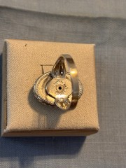 Vintage Sterling Silver Abalone Shell Ring Size 7 Oval Southwestern Estate