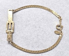 Givenchy G Logo Plate Bracelet 18cm Used Waterproof