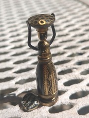 VTG 5 Hans Teppich Miniature Brass Judaic Figurines Israel 1950s-1970s