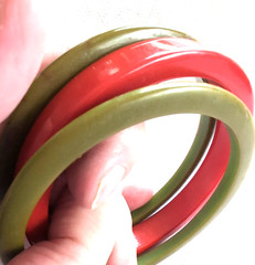3 Vintage Bakelite Bangles