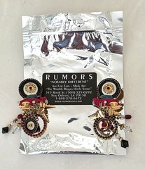 Lunch At The Ritz COUPE LOOPS Clip-on Earrings ~ Sports Cars