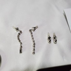 Lot of 19 Pairs Assorted Dangle, Hoop and Stud Earrings