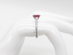 NEW Designer $7000 2.63ct CERTIFIED Natural RUBY VS Diamond 18k White Gold Ring