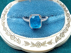 Sterling Silver London Blue Topaz Ring – Size 8.75