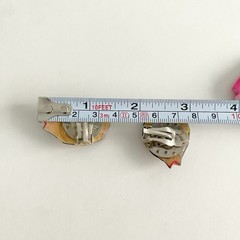 Vintage Wooden Fish Clip On Earrings Pendant Lot Neon Bright Tropical Jewelry