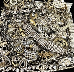 15 Pound Lbs Unsearched Huge Lot Jewelry VTG Vintage Modern Junk & Wear Tangled