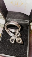 Chunky Sterling Silver 925 Bold Iolite Wrap Band Ring Size 8