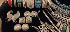 Vintage Mod Silvertone Jewlery Lot Of 37. 5LBS+.17 Signed Monet Avon…