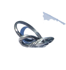 Vintage Mexico Taxco Sterling Silver Snake Adjustable Ring 925 Designer Delfino