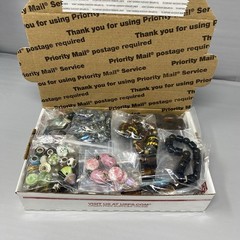 Glass Bead Jewelry Craft Repair Lot 2.7 lbs Multicolor Assorted Shapes Sizes