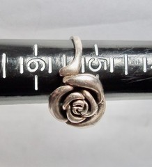 VINTAGE – ROSE FLOWER RING – SIZE – 5.25+ – STERLING