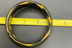 Vintage Black and Gold Metallic Swirl Bakelite Bangle Bracelet Tested 30g