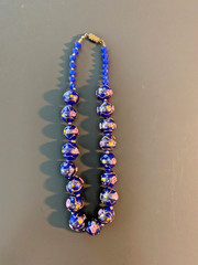 Vintage Venetian Murano Glass Bead Necklace- 1950s–1970s