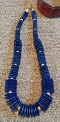 Round Graduated Wood Bead Necklaces and Wood Stretch Bracelet 4 Piece Lot