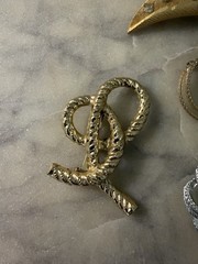 Vintage Mid Century Modernist Brooch Lot 5pc Signed Gerry’s Abstract Gold Silver