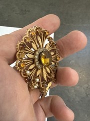 Vintage stunning Francois pin brooch MISSING RHINESTONE