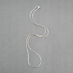 Vintage Sterling Silver Snake Chain Necklace 17″ 925 Italy AGI Minimalist Design