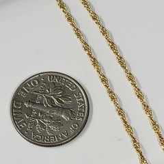 Vintage 12K Gold Filled Singapore Chain Bracelet 8″ 1/20 14k GF Spring Ring NOS