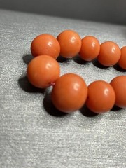 Antique Natural Satsuma Coral Almost Perfect Cascading 4.7mm-8.5mm