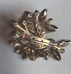 Baroque Faux Pearl AB Rhinestone Brooch Vintage