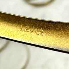 Vintage Bangle 14K CH Mexico Gold Etched Bracelet Floral Engraved 8″ Y2K Retro