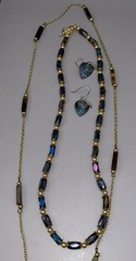 Neutral Vtg 17Pc Lot Jewelry Modern Tiger Eye Gems Gold Tone Christophe Poly