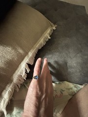 Sterling ESPO Ring With A Fake Stone Vintage Silver .925