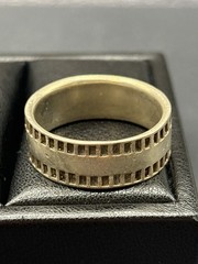 Vintage Sterling Silver 9MM Band Ring 10 Grams Size 13 E29