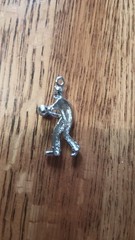 Vintage 925 Sterling Silver Bowler Charm – Moving Bowling Man Figure – 3D…