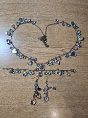 Vintage Pididdly Links Charm Necklace Set Kingston NY Heart Charms Statement