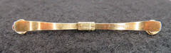 Vintage Krementz Gold Tone Collar Bar Clip 2 Inches