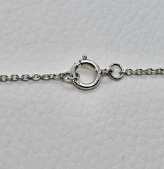 Vintage Avon Sterling Silver 925 Cubic Zirconia Cross Pendant Chain Necklace 19″