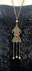 Ethnic Chandelier Necklace Boho Folk Bell Fringe Tribal Middle Eastern Statement