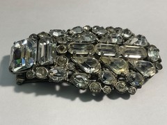 Vtg Eisenberg Original Lot Rhinestone Fur Clip Bundle w/Box Exc.