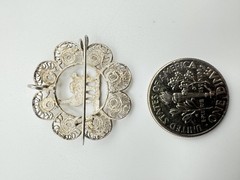 VTG Silver Filigree Llama Alpaca Brooch Peruvian Style Animal Pin