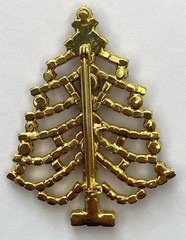 Colorful Sparkling Christmas Tree Brooch Vibrant Rhinestones Prong Set Pin