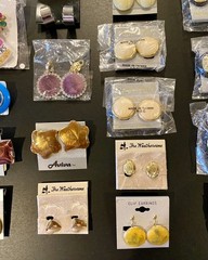 VTG HUGE Lot Of 80s 90s 00s Clip Pierced Enamel Rhinestone Resin Dangle Earrings