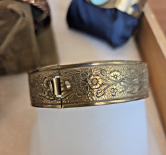 Lot Of 13 Vintage Bracelets, Silver-Tone, Brass Copper, Sterling Native American
