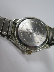 Wristwatch Watch Quartz WS21B PC21 White Face MZ Berger Japan Vintage NON runnin