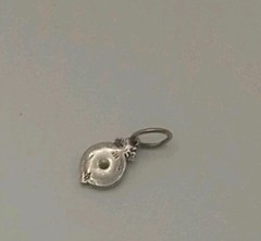 Vintage C&H 925 Sterling Silver Filigree Bezel CZ Pendant 2.5 Grams Pre-owned